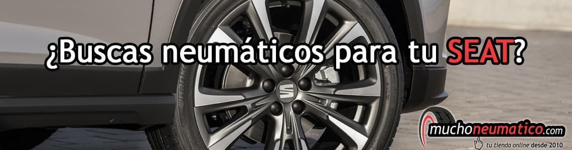 Un coche SEAT con sus neumáticos